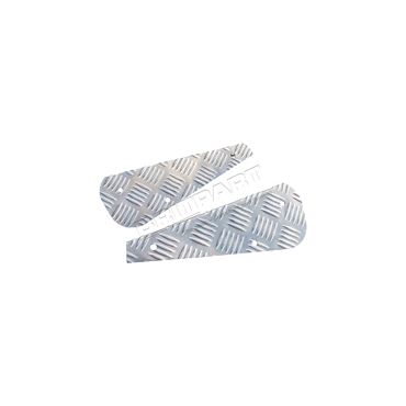 Mudflap Bracket Rear 90 Chequer Plate (Britpart) DA2060