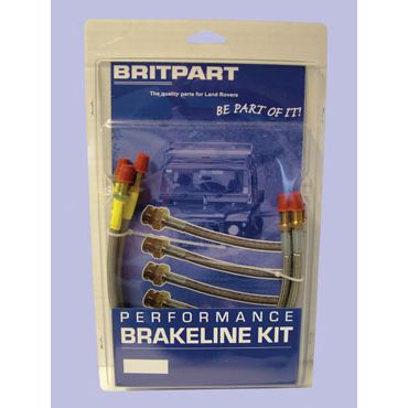 Brake Hose Set Discovery 1 ABS 94-98 STD (Britpart) Braided DA2413S