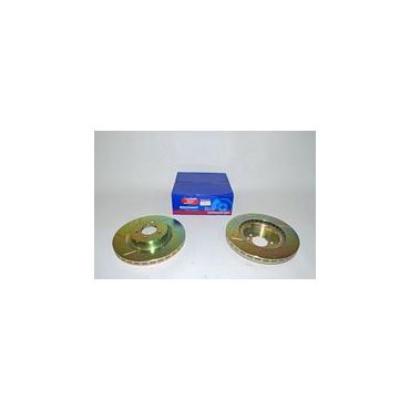 Brake Disc Front 360mm (2) Drilled &amp; Grooved (Britpart) DA4685 SDB000624 DA4624 *See Notes*