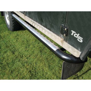 Side Step Tubular Black Defender 110 (Pair) DA7011 **UK Mainland Only**