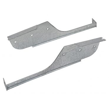 PAIR OF GALV REAR MUDFLAP BRACKETS - DEF 110/130 (Britpart) DA2950